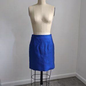 NWOT Royal blue J. Crew a-line mini skirt
